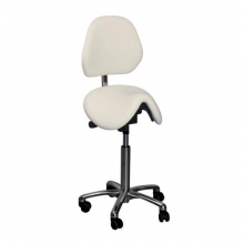 Global CL Dalton saddle stool with backrest