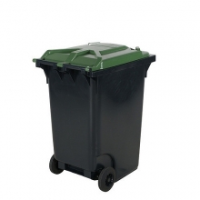 Avfallskärl 360L, svart/grön
