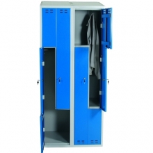 Z-Kaappi 4:lla ovella 1920x800x550 sininen/harmaa
